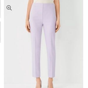 Ann Taylor The High Rise Ankle Pant in Bi-Stretch - Curvy Fit in Soft Violet